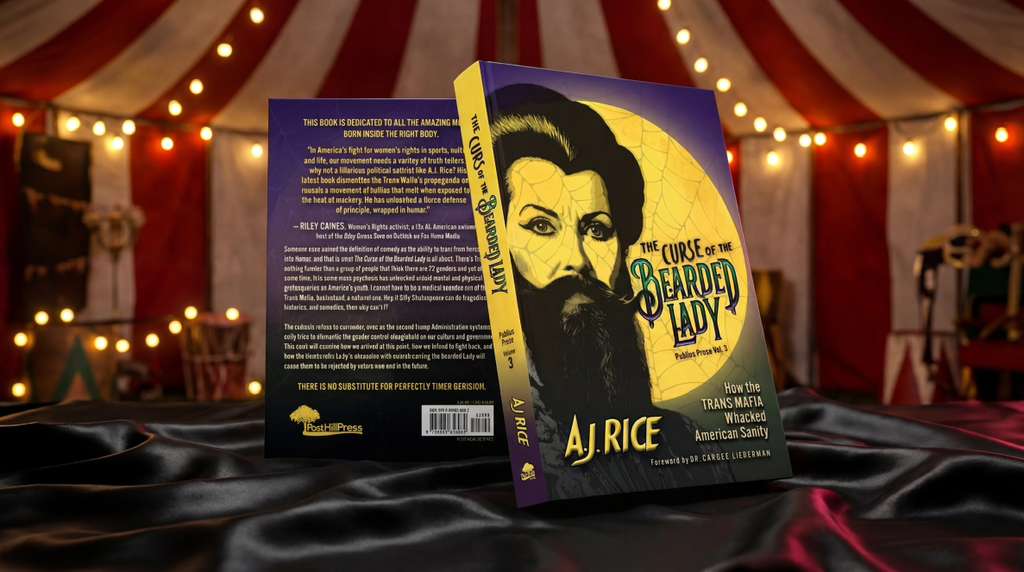 Book mockup in circus tent